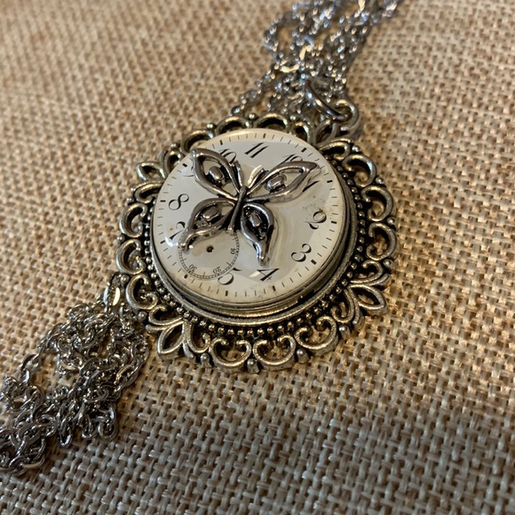 Butterfly 3D Necklace 30” NWOT Handmade - Picture 6 of 7